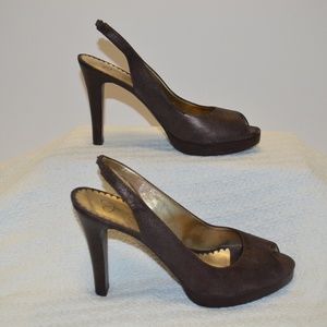 Jessica Simpson Slingback Peep Toe Heels